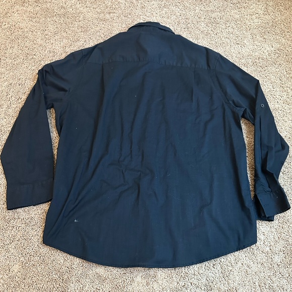 Alfani Men's Casual Button Down Shirt - Black - Picture 7 of 7